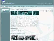 Tablet Screenshot of filmarchives-online.eu